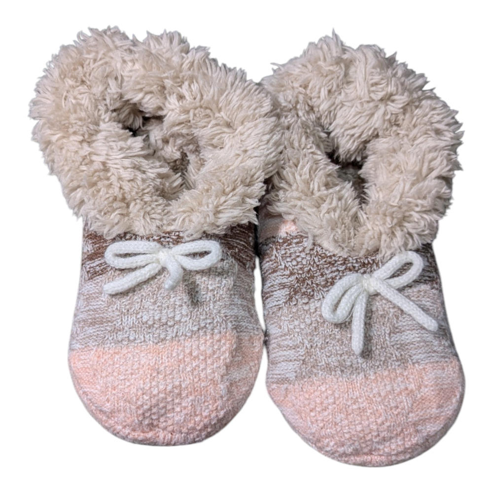 Cozy Fuzzy - Slippers - Heel To Toe 7-8 inch - Size Youth 2 - Women's 1-3.5